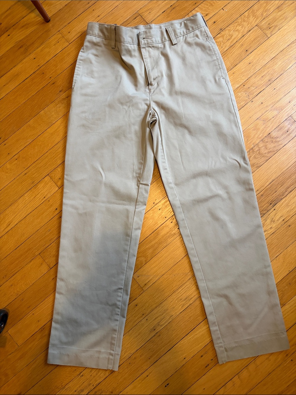 Lands' End Boys Suze 14 Straight Leg Chinos in Khaki